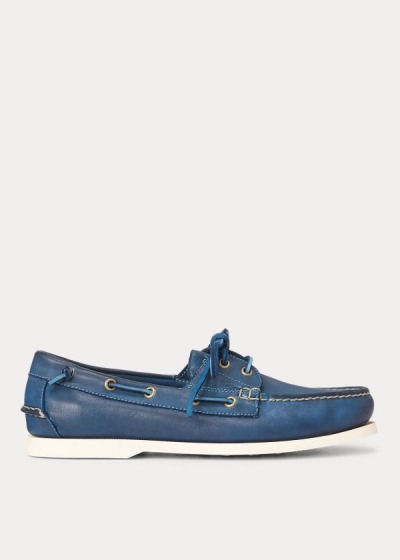 Men's Polo Ralph Lauren Merton Leather Boat Shoes | 569207HZT